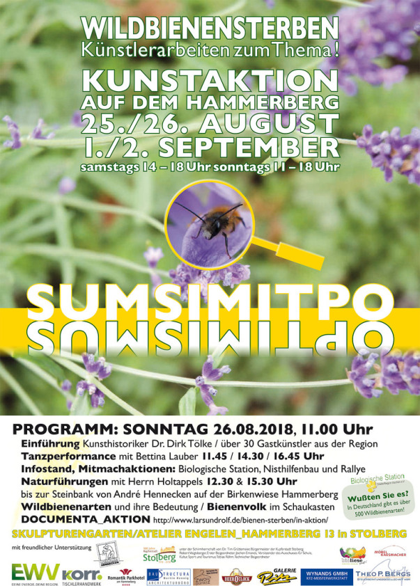 Wildbienen, Wildbienensterben, Kunstaktion, Stolberg, Künstlerarbeiten, Sumsimitpo